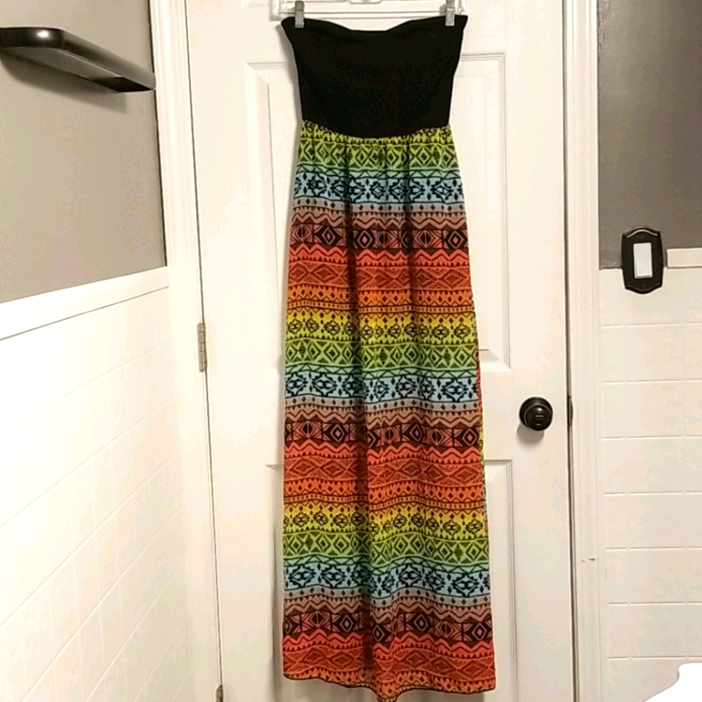 Wet Seal Long Strapless Dress